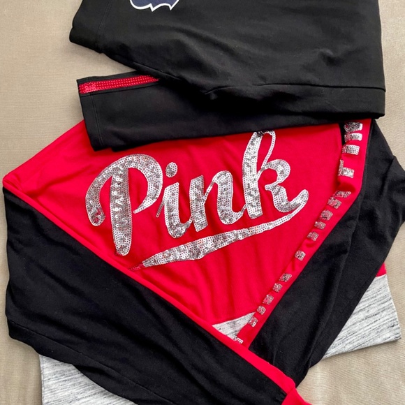 PINK Victoria Secret Texans lounge set size small - Picture 3 of 3